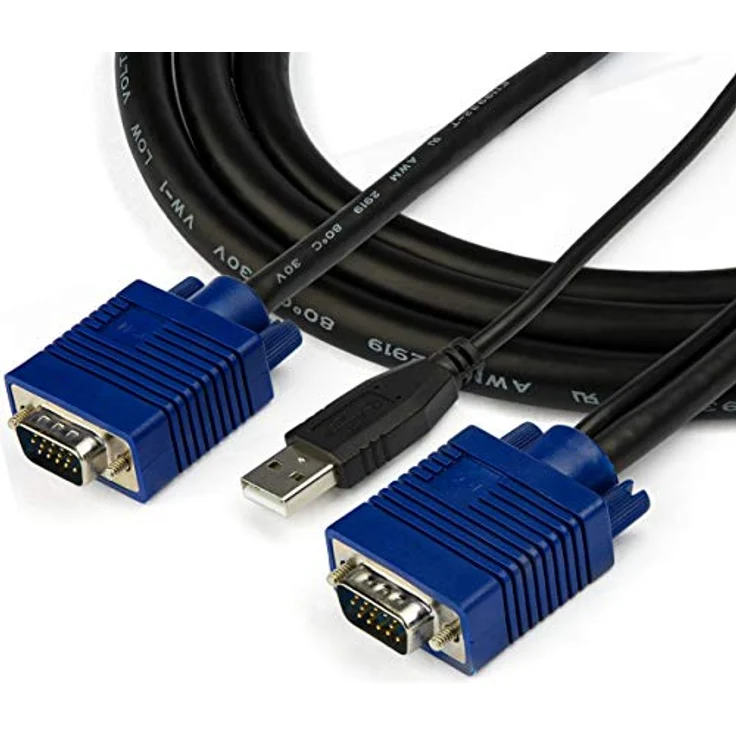 StarTech.com KVM Kabel für Rackmount Konsolen ( 1,8 m, VGA- und USB-KVM-Konsolenkabel) – Bild 4