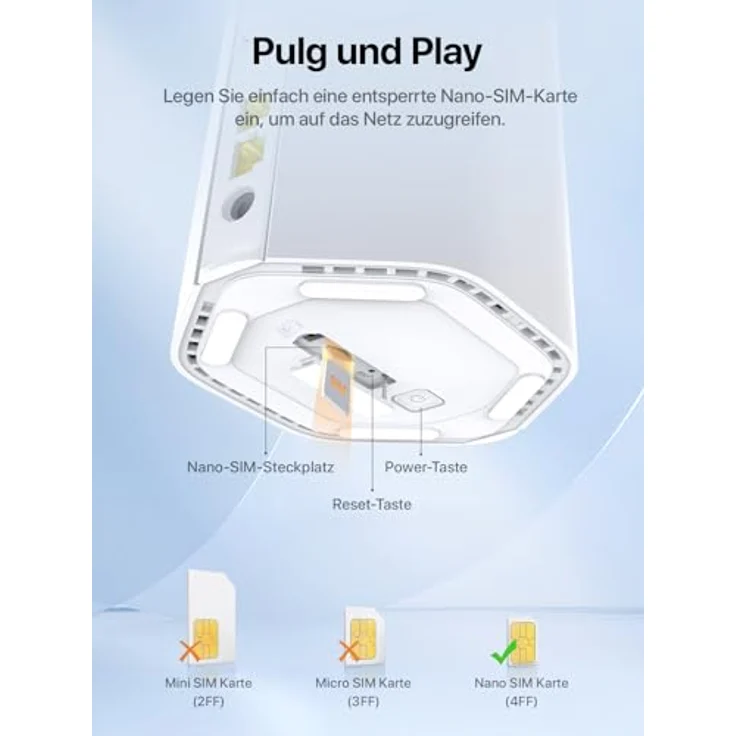 Tenda 5G01 AX1500 Wi-Fi 6 Router, Dual-Band bis 2200 Mbit/s, 5G NR, Weiß – Bild 4