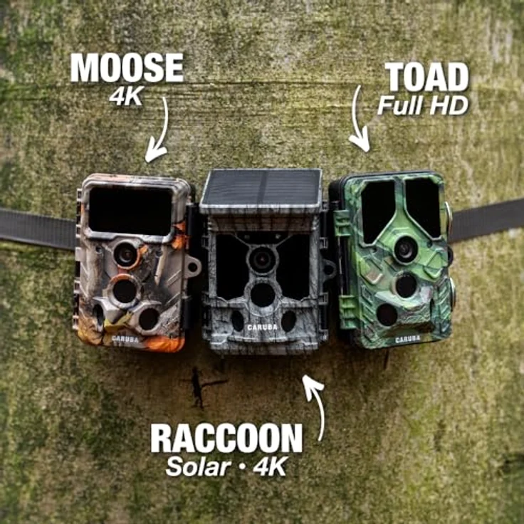 Caruba Wildlife Kamera Waschbär Solar 4K, 4K Wildcamera mit 46 MP Fotos, WiFi und Bluetooth, wetterfest – Bild 6