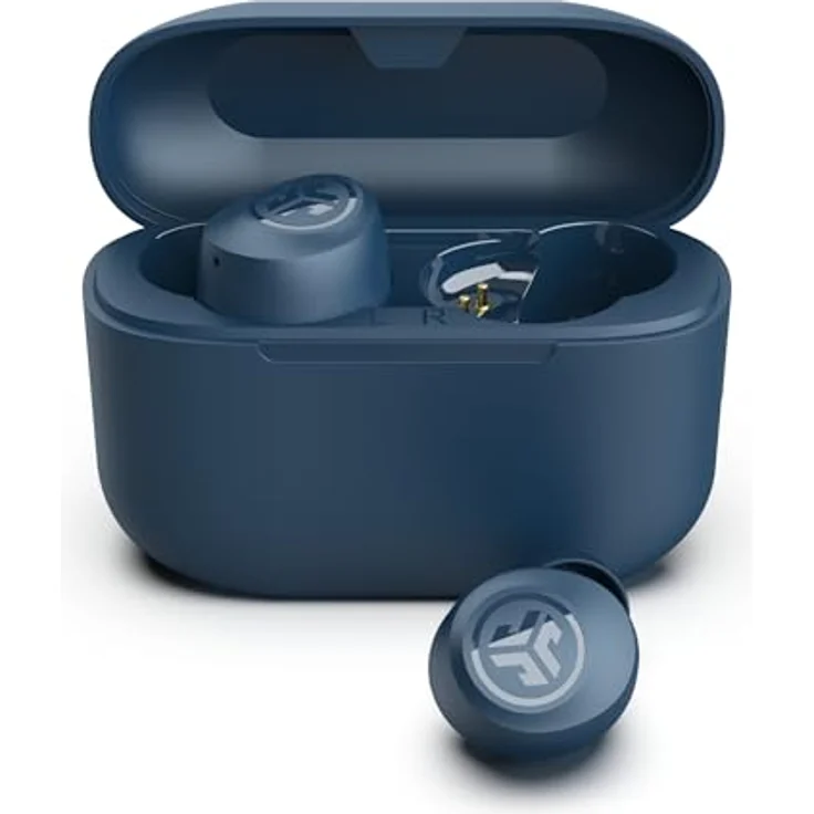 JLab Go Air Pop+ True Wireless Kopfhörer - Bluetooth 5.3, automatische Verbindung, 9 Stunden Akkulaufzeit, marineblau – Bild 1
