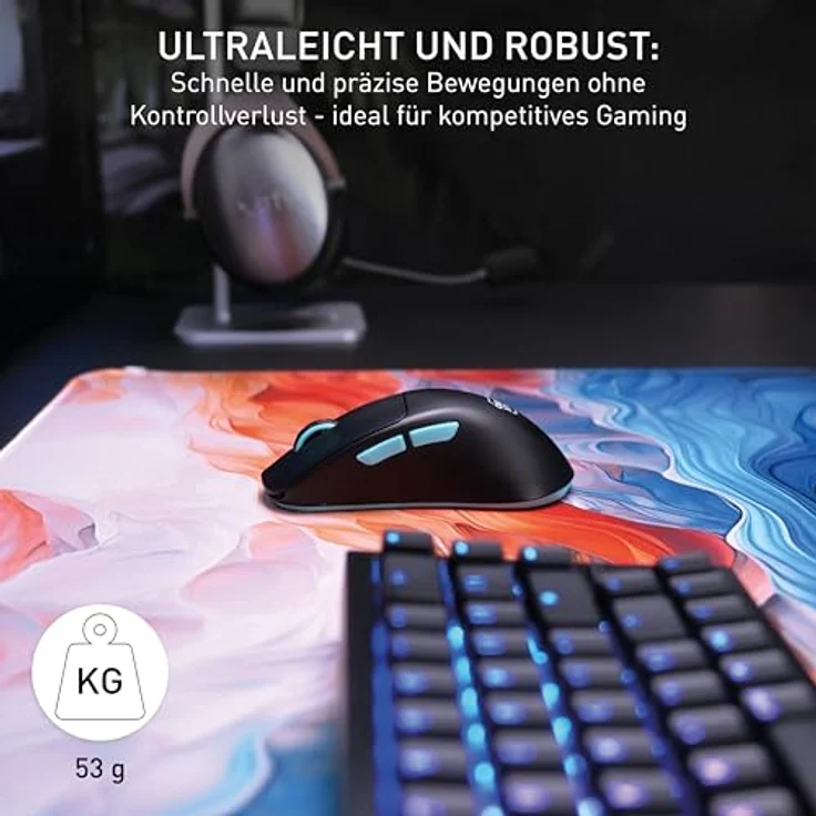 CHERRY XTRFY M64 Pro Wireless Gaming-Maus, 2,4 GHz Funk, 8K-Mouse, Schwarz – Bild 4