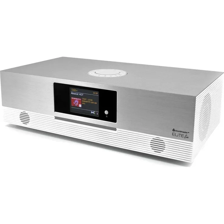 Soundmaster ICD2080 Weiß, Stereo Musikcenter mit DAB+/FM Tuner, Bluetooth, USB, CD-Player und 15 W RMS Leistung