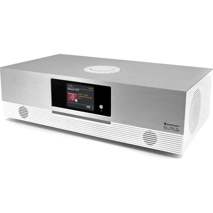 Soundmaster ICD2080 Weiß, Stereo Musikcenter mit DAB+/FM Tuner, Bluetooth, USB, CD-Player und 15 W RMS Leistung