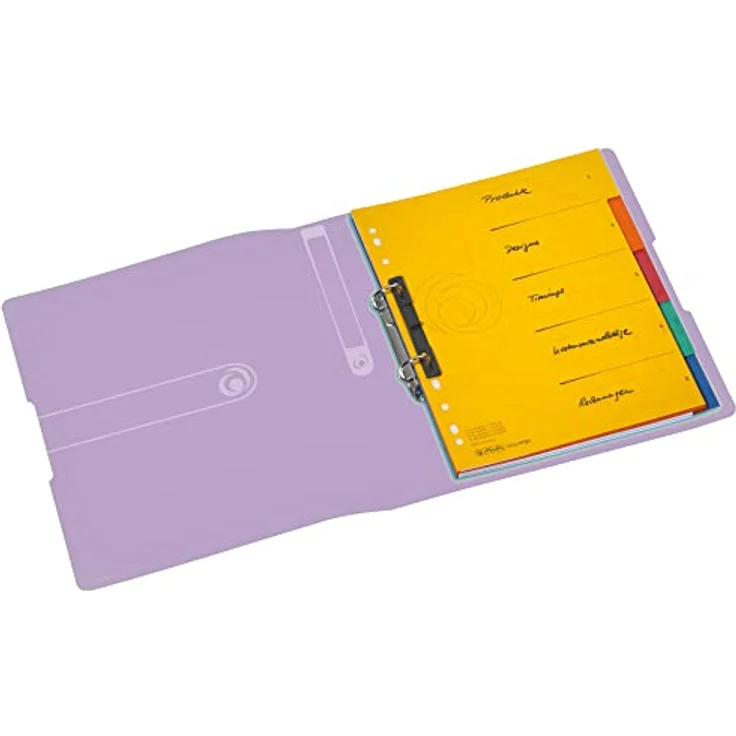 Herlitz Aktenordner Herlitz Ringbuch DIN A4 2-Ringmechanik PP 38mm transparent f – Bild 4