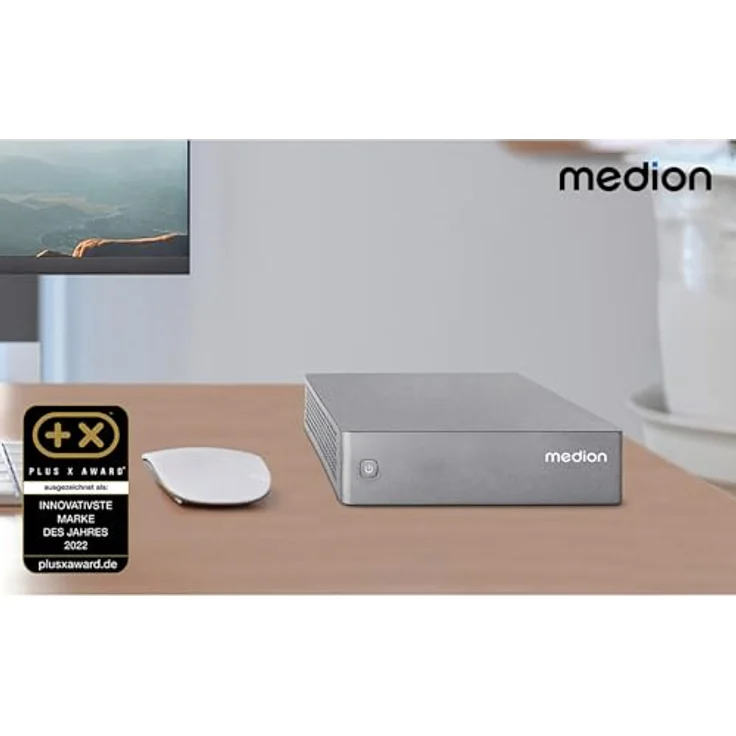Medion S06 Mini PC, Intel Core i5-1335U, 16 GB RAM, 512 GB SSD, integriert Intel Iris Xe Grafik, Silber – Bild 8