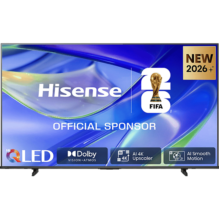 HISENSE 55Q7S Hi-QLED 4K TV, 55 Zoll UHD, Smart TV mit Quantum Dot Colour, HDR10+, Dolby Vision und VIDAA Betriebssystem