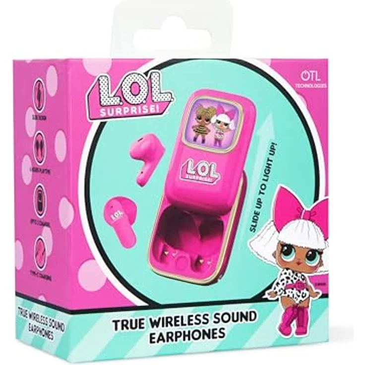 OTL L.O.L. Surprise! TWS-Ohrhörer Slide mit Ladehülle In-Ear-Kopfhörer, Bluetooth, Smart Touch Control, bunt – Bild 6