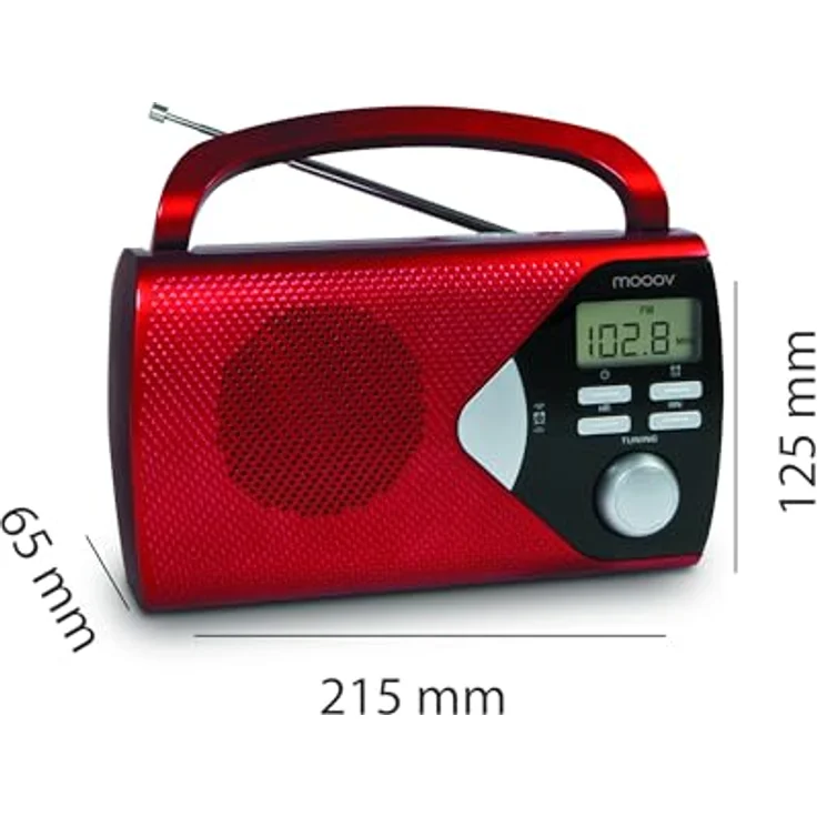 Metronic 477201 Tragbares Radio Rot – Bild 7