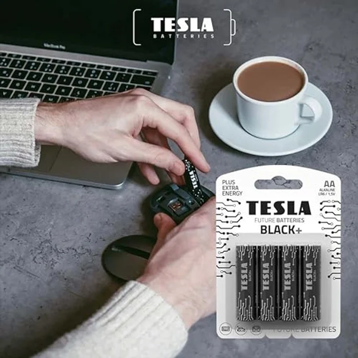 Tesla Black+ Serie AA Alkaline Batterie (Stiftbatterie) Zukunftsbatterien – Bild 4
