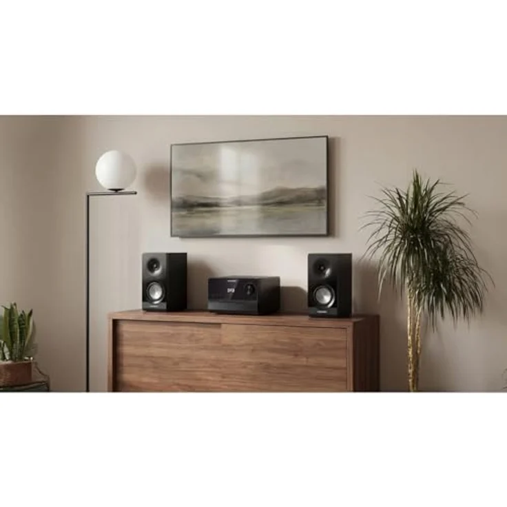 Blaupunkt MS49DAB Micro-Stereoanlage, 100 W RMS, DAB+-Tuner, HDMI-ARC, LED-Display, FM-Radio, Teleskopantenne inklusive – Bild 4