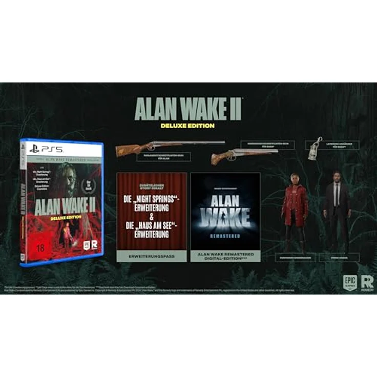 Epic Games Alan Wake 2 Deluxe Edition - PS5, Psycho-Horrorgeschichte mit zwei Charakteren, inkusive Nahkämpfen und begrenzten Ressourcen – Bild 2