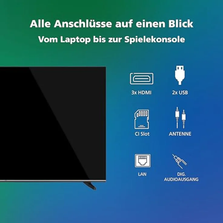 JVC VIDAA LT-55VD3555, 55 Zoll 4K Smart TV mit HDR, Dolby Vision, Triple-Tuner und WLAN, LED TV schwarz – Bild 4