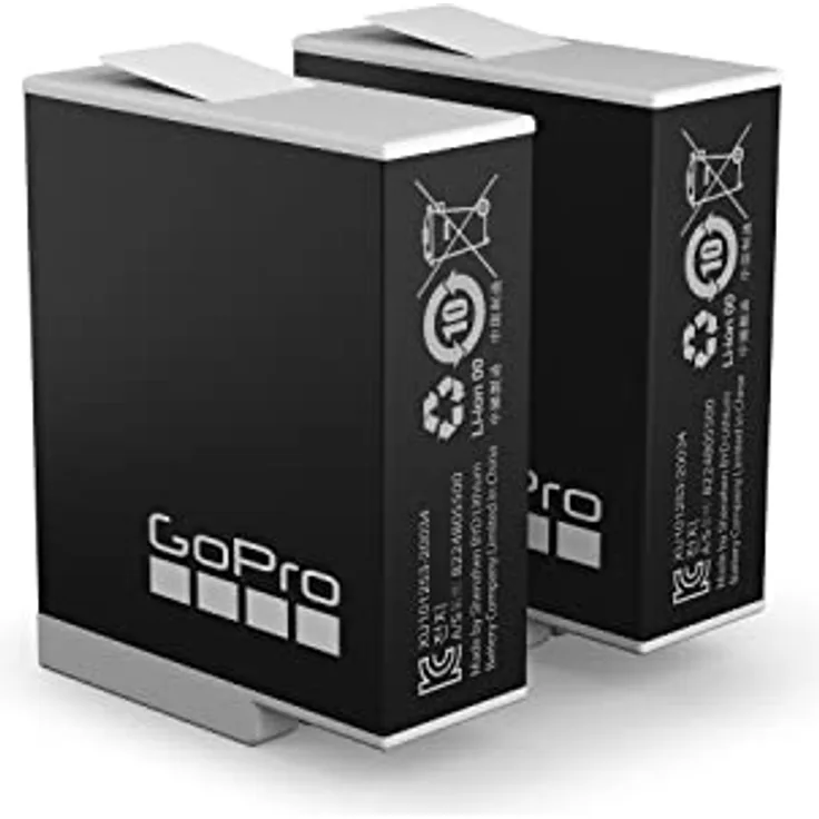 GoPro Rechargeable Enduro Battery 2-Pack (HERO11 Black/HERO10 Black/HERO9 Black) - Official GoPro Accessory