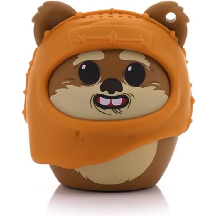 Bitty Boomers Star Wars Ewok Wicket, Mini-Bluetooth-Lautsprecher mit 4 Stunden Akkulaufzeit und Selfie-Fernbedienung, 5 cm