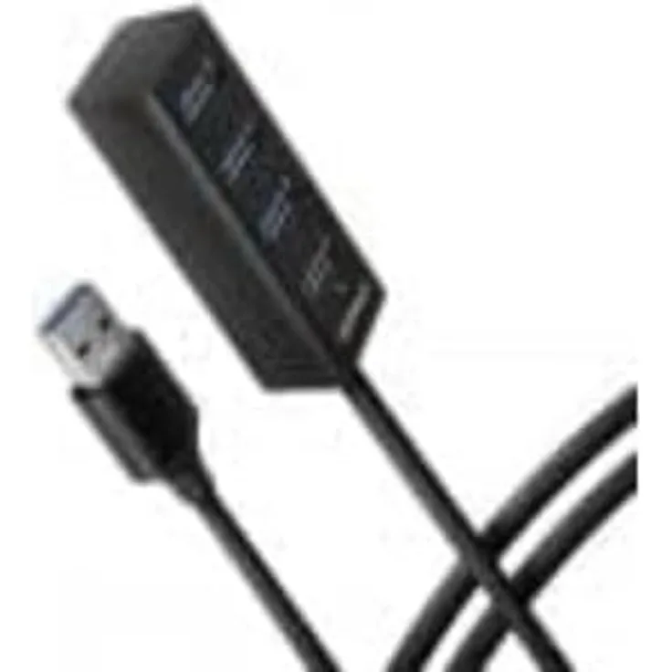 AXAGON HUE-M1AL Mini USB-A-Hub,4x USB-A 3.2 Gen 1, silber - 1,2m