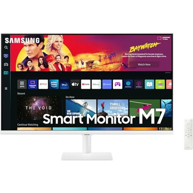 Samsung M7 Smart Monitor S32BM701UU, 32 Zoll, VA-Panel, 4K UHD, 60 Hz, fast rahmenloses Design, TV Apps, Schwarz – Bild 1