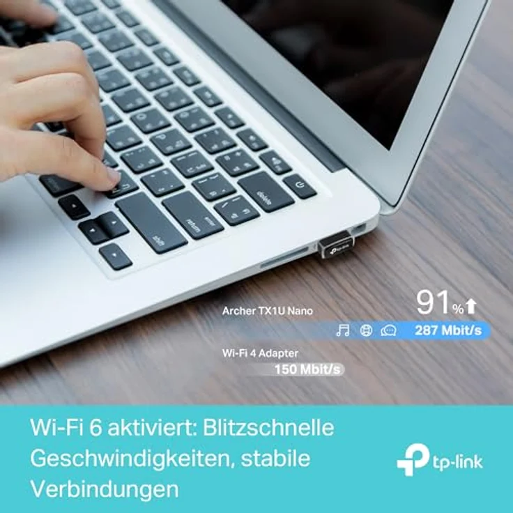 TP-Link Archer TX1U Nano V1, USB 2.0 Netzwerkadapter mit Wi-Fi 6, bis zu 287 Mbit/s, MU-MIMO, Access-Point-Betriebsmodus, interne Antennen – Bild 5