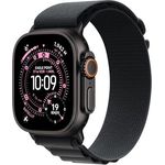 Apple Watch Ultra 3 GPS + Cellular, 49mm, Titangehäuse Schwarz, Alpine Loop Schwarz - M