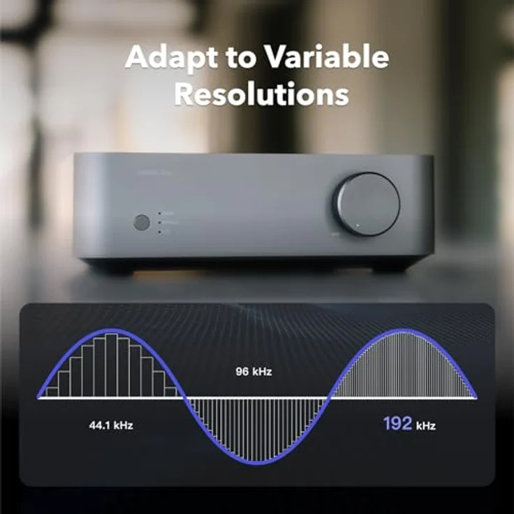 WiiM WiiM Vibelink Amp, Vollverstärker mit 100 Watt/Kanal, D/A-Wandler, Graphit-Grau – Bild 5
