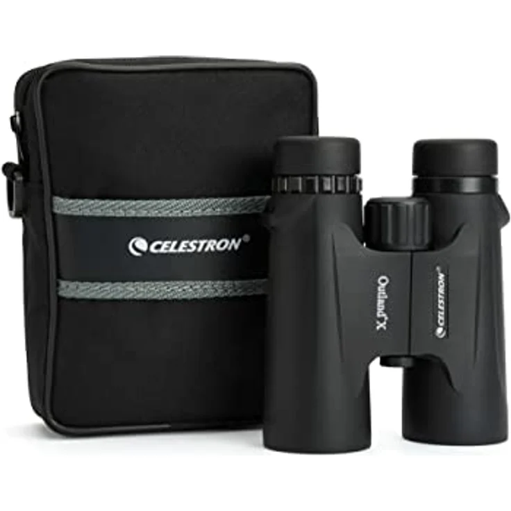 Celestron 71347 10 x 42 Outland X-Fernglas, Schwarz - Mehrfach vergütete Linsen, BaK-4 Prismen, Wasserdicht, Gummischutzabdeckung, Dreh-Schiebeaugenmuscheln – Bild 3