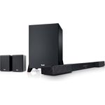 Teufel CINEBAR DUETT Surround Power Edition 4.1-Set - Soundbar mit Subwoofer & Kabellose Aktiv Rear-Speaker, Dolby Audio, Bluetooth, HDMI 3D ARC CEC - schwarz