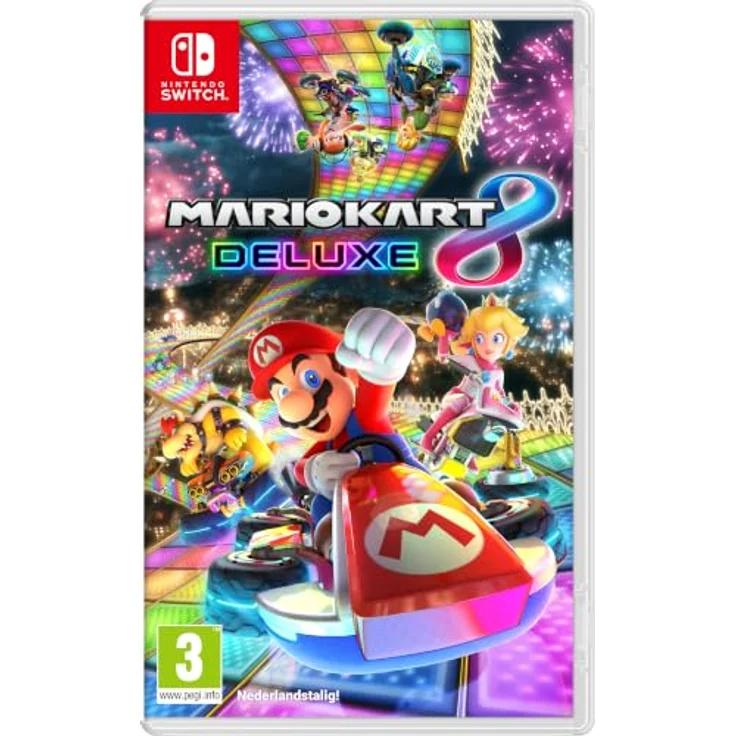 NINTENDO Switch Neon-Rot / Neon-Blau, Spielekonsole mit Mario Kart 8 – Bild 2