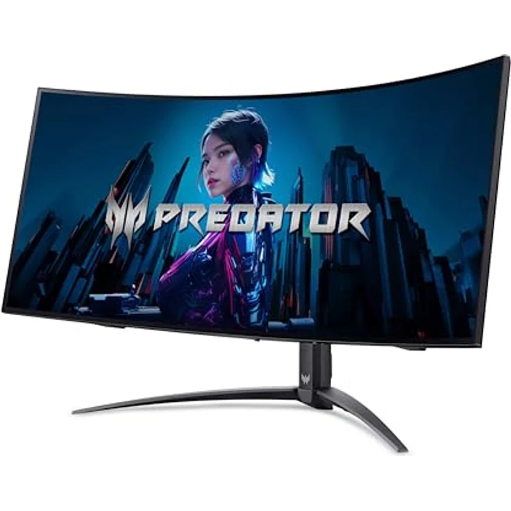 Acer Predator X34X Gaming Monitor 34 Zoll (86 cm Bildschirm) UWQHD, OLED, 240Hz, 0.01ms(PRT)/0.03ms(GTG), FreeSync Premium Pro, Curved, höhenverstellbar, Type-C 90W, USB HUB – Bild 3