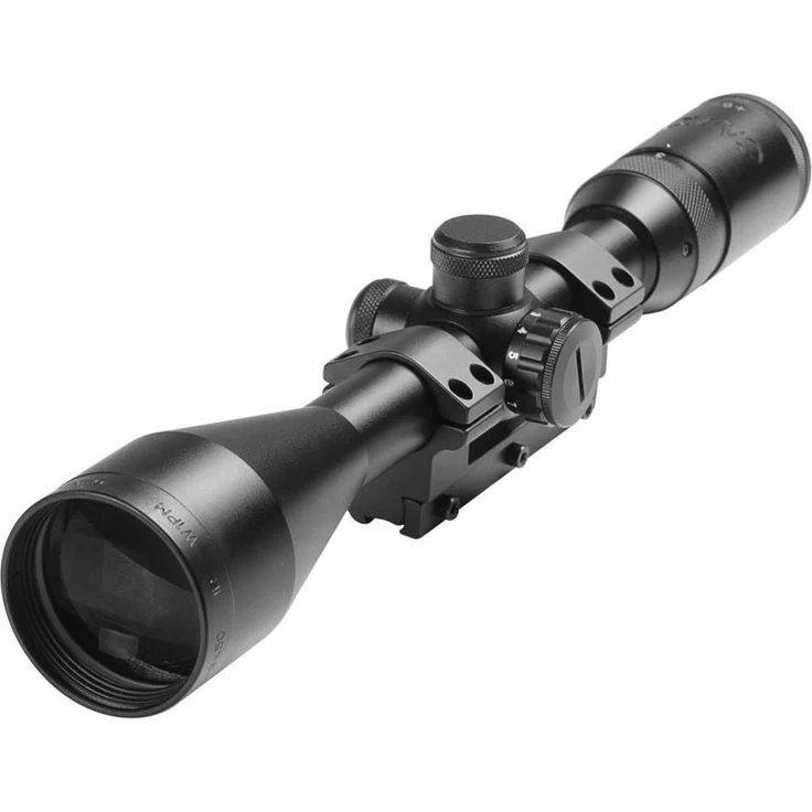 Gamo Luneta 3 9X50mm, Teleskop mit Dioptrienausgleich und leichter Bauweise, schwarz – Bild 1