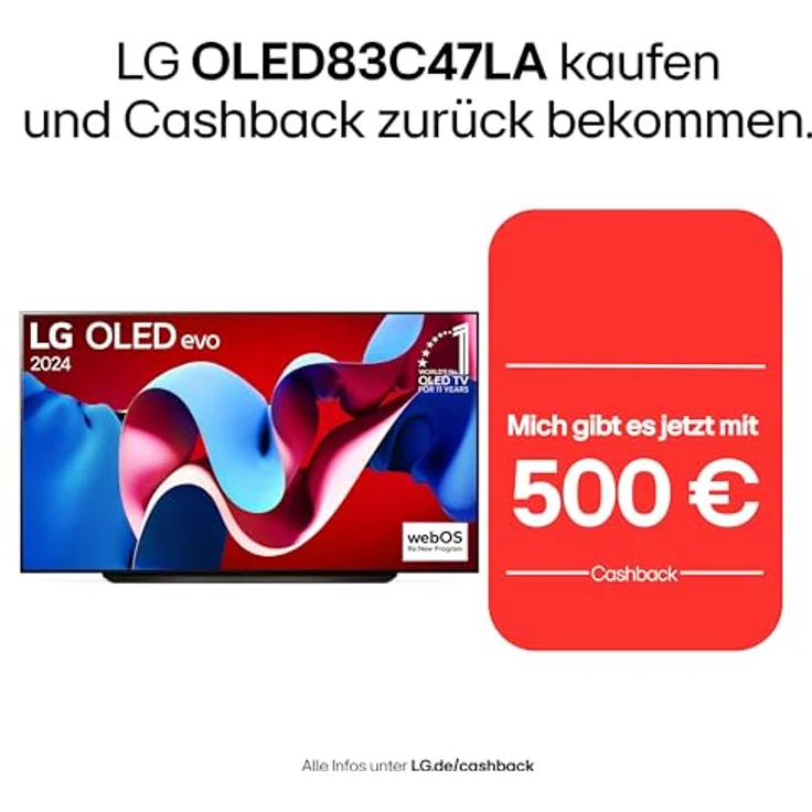 LG OLED83C47LA TV 83" (210 cm) OLED evo Fernseher mit α9 Gen7 4K AI-Prozessor und Dolby Vision – Bild 2