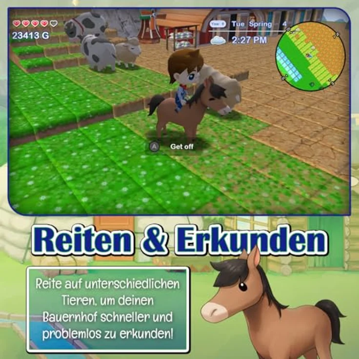 Numskull Games Limited Harvest Moon: The Lost Valley & Skytree Village - Nintendo Switch Spiel mit kreativen Farming-Funktionen, faszinierenden Charakteren und limitierter Sammler-Edition inklusive Sticker, Poster und Soundtrack – Bild 5