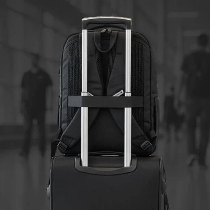 Genesis Pallad 480, Notebook-Rucksack für 40.6 cm (16 Zoll) Laptops, Schwarz – Bild 6