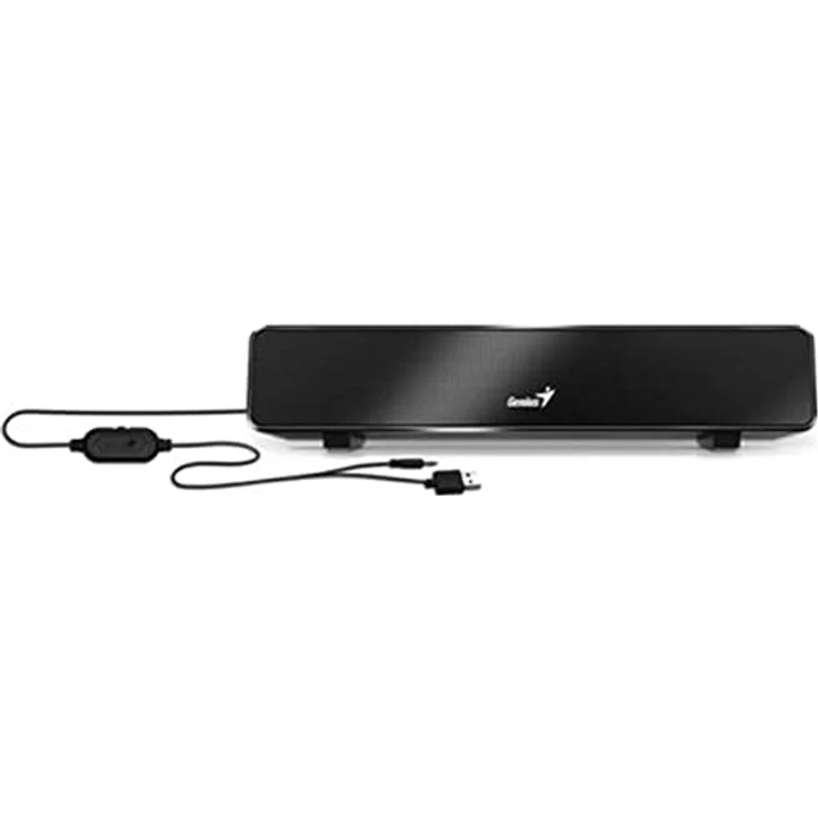 Genius Mini Soundbar 100, USB Soundbar in schwarz mit kompakter Bauweise – Bild 2