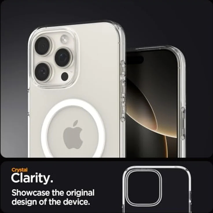 Spigen Liquid Crystal MagFit Schutzhülle für iPhone 6,3 Zoll (6,3 Zoll), kristallklar, militärischer Schutz – Bild 5