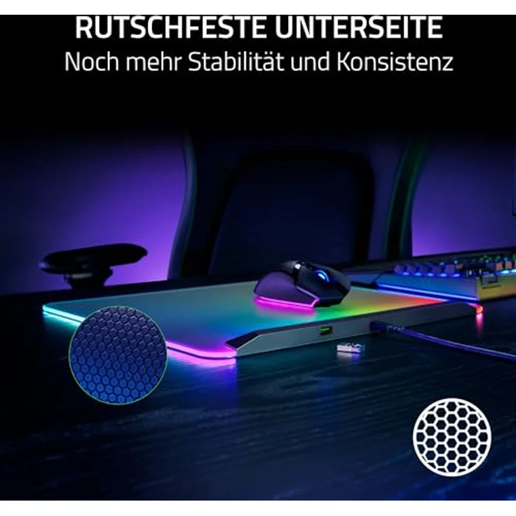 Razer Firefly V2 Pro, Mausmatte mit 15 individuell anpassbaren RGB-Beleuchtungszonen, Weiss – Bild 8