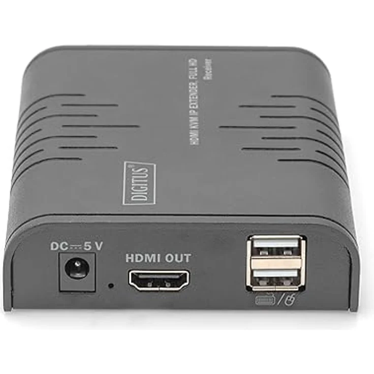 DIGITUS HDMI KVM IP Extender Receiver - FullHD 1080p/60Hz - HDMI 1.3 HDCP 1.4 - Plug & Play - zusätzliche Einheit für DS-55529 – Bild 4