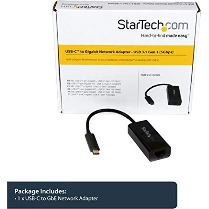 StarTech.com USB-C auf Gigabit Netzwerkadapter, USB 3.1 Gen 1 (5 Gbit-s), Type-C Ethernet Adapter USB Powered – Bild 6