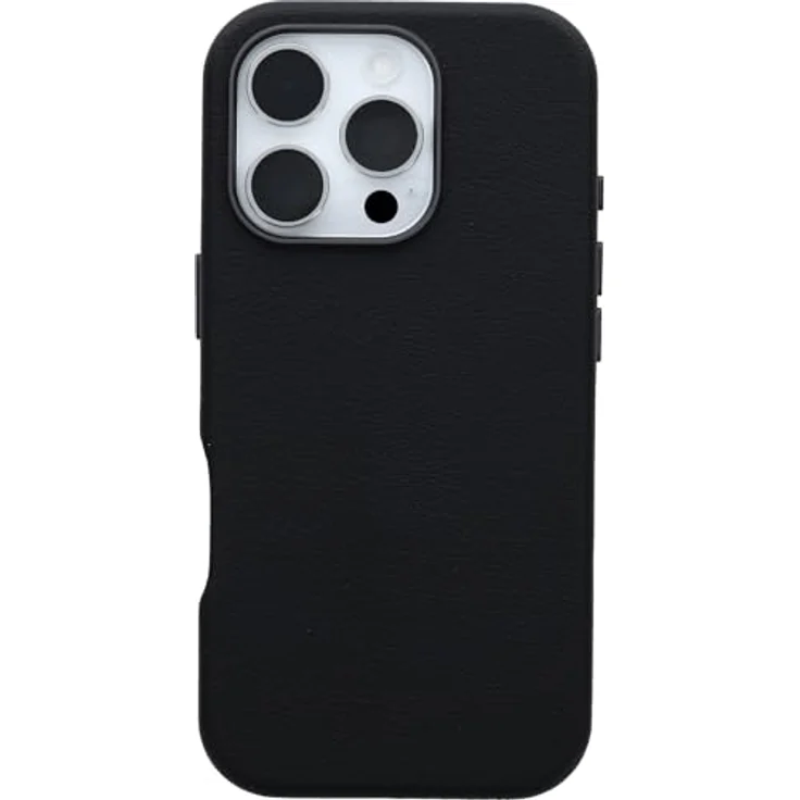 OtterBox Symmetry Series Cactus Leather MagSafe Hülle für iPhone 16 Pro, stoßfest, sturzsicher und kompatibel mit MagSafe, Schwarz – Bild 2