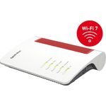 AVM FRITZ!Box 7690 (Wi-Fi 7) VDSL/ADSL Router, 2,5 Gbit/s, weiß/rot