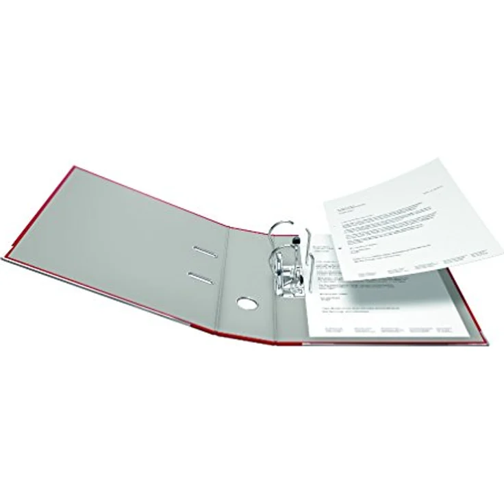 Falken Ordner 9984071, PP, A4, 8cm, Kunststoffordner, rot – Bild 3