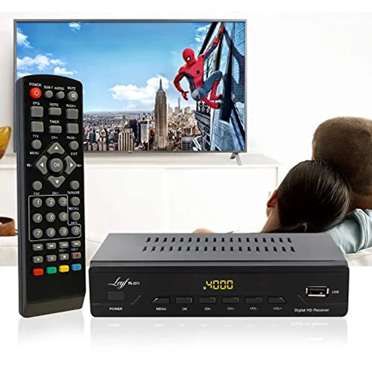 LEYF PA-2211 Kabel Receiver DVB-C Digitales Kabelfernsehen Full HD TV( C2, HDTV, DVB-T/T2, HD, SCART, USB) Kabelfernsehen für alle Kabelanbiete – Bild 3