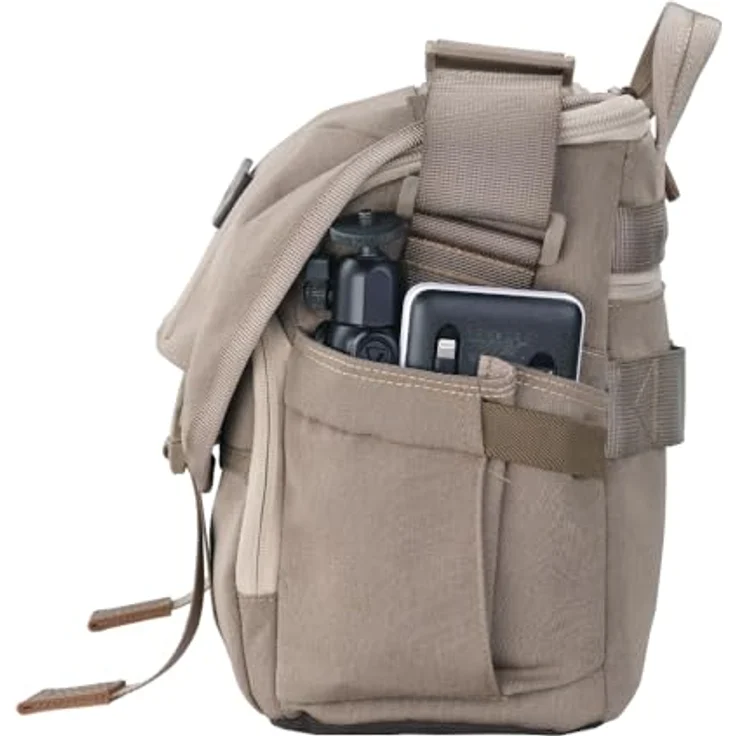 Vanguard VEO RANGE32M BG, Schultertasche für Kameras mit zusätzlichem Stauraum, beige – Bild 6