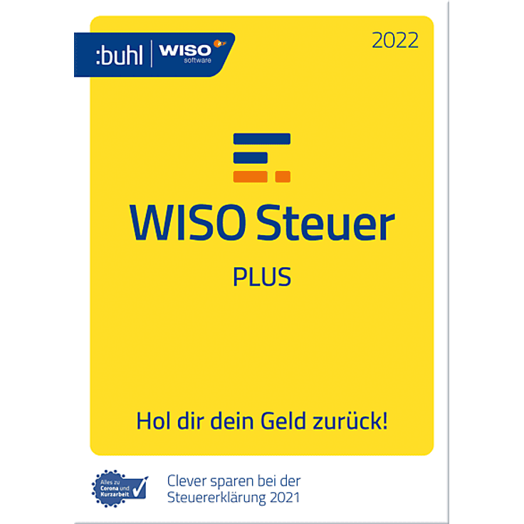 Buhl Data WISO Steuer Plus 2022, Steuersoftware Vollversion für 1 PC, Download-Link, Steuer-Spar-Tipps und ELSTER-Schnittstelle