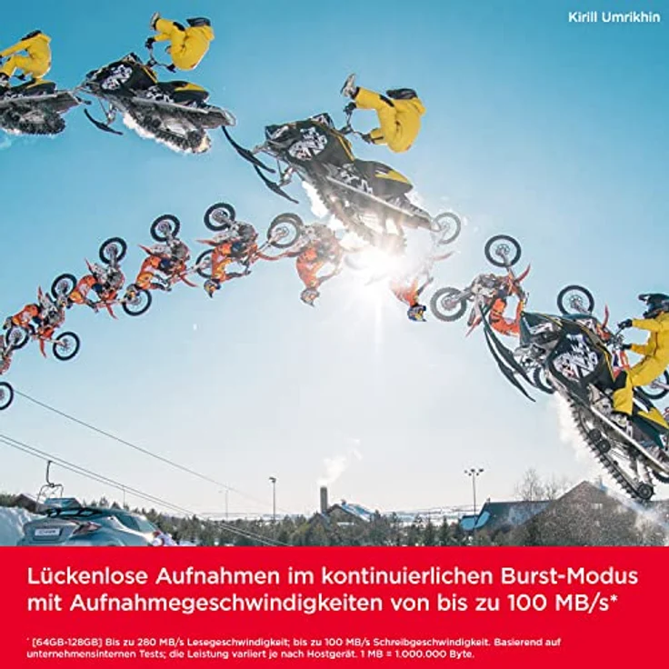 SanDisk Extreme PRO SDXC UHS-II Speicherkarte V60 128 GB (280 MB/s, 6K, 4K UHD, U3, C10, Rescue PRO Deluxe) – Bild 3