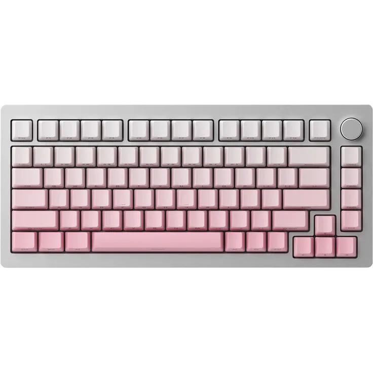 Akko AKKO MonsGeek M1W SP Pink&White Gaming-Tastatur, kabellos mit RGB-Beleuchtung
