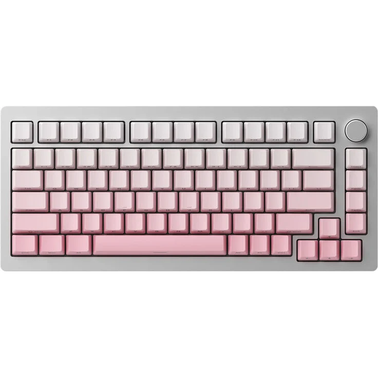 Akko AKKO MonsGeek M1W SP Pink&White Gaming-Tastatur, kabellos mit RGB-Beleuchtung