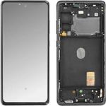 Samsung Original Display Touchscreen Rahmen, Dunkel Blau / Schwarz für Galaxy S20 FE 4G G780F, LCD + Touch