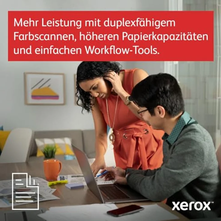 Xerox VersaLink C625V DN Multifunktions-Laserdrucker 1200x1200 DPI weiß - Farblaser-Technologie, Duplex-Druck, drahtlose Schnittstellen, 7-Zoll-Farb-Touchscreen – Bild 2