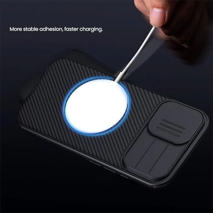 Nillkin CamShield PRO Magnetic Back Cover für Apple iPhone 17, Robustes Protection Case mit innovativem Kameraschützer, Schwarz – Bild 14
