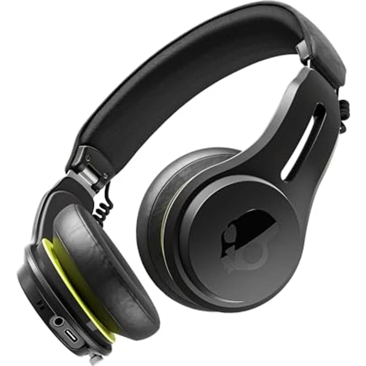 Skullcandy Icon ANC On-Ear Active Noise Cancelling Wireless Bluetooth Headphones, 60 Hr Battery, IPX4 Rating, Black – Bild 1