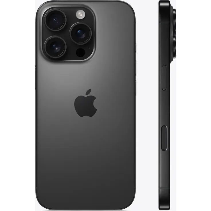 Apple iPhone 16 Pro 5G Smartphone (6,3 Zoll) OLED-Display, 128 GB interner Speicher, iOS 18, Titan Schwarz – Bild 2